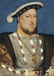 小汉斯·荷尔拜因作品: 亨利八世肖像 Portrait of Kin