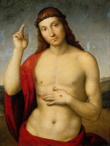 拉斐尔作品: 受伤的耶稣油画欣赏