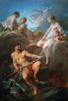 布歇作品:维纳斯请求锻造勇士的武器 Venus Demanding Arms from Vulcan for Aeneas