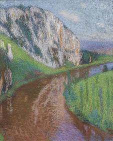 亨利马丁油画:美丽的小河油画欣赏