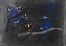 欧美抽象油画 Fritz Winter作品:  Vor der Nacht 1951