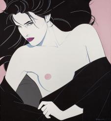 帕特里克安吉尔 Patrick Nagel 作品: 露出乳房的女人
