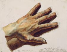 德拉克罗瓦作品: 手的习作